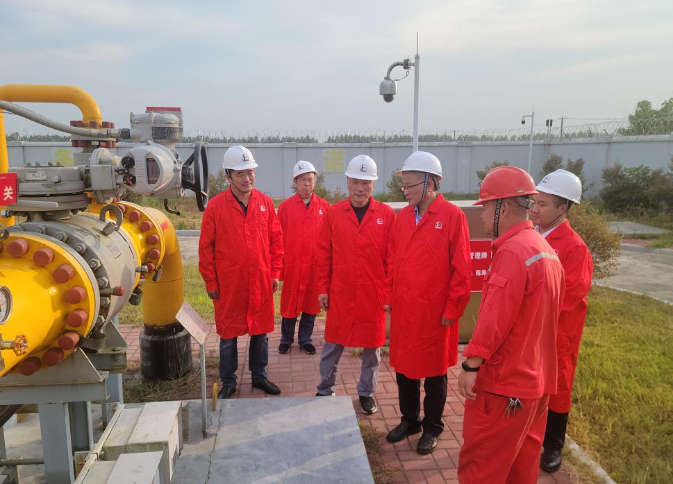 市政府副秘書(shū)長(zhǎng)、發(fā)改委主任李文勝一行至第二天然氣門(mén)站調(diào)研